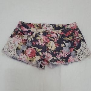 Juniors Mudd Floral Low Rise Shorts